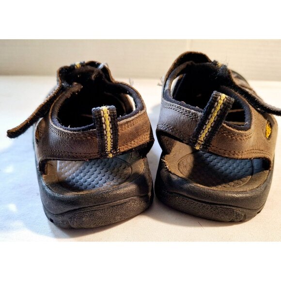 KEEN Kids Waterproof Brown Leather Hiking Sandals Size US 13 - Picture 7 of 9